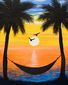 Easy Sunrise and Sunset Painting Ideas for Beginners, Easy Landscape Painting Ideas, Easy Seascape Paintings, Easy Boat Paintings, Simple Acrylic Painting Ideas for Kids, Easy Canvas Painting Ideas