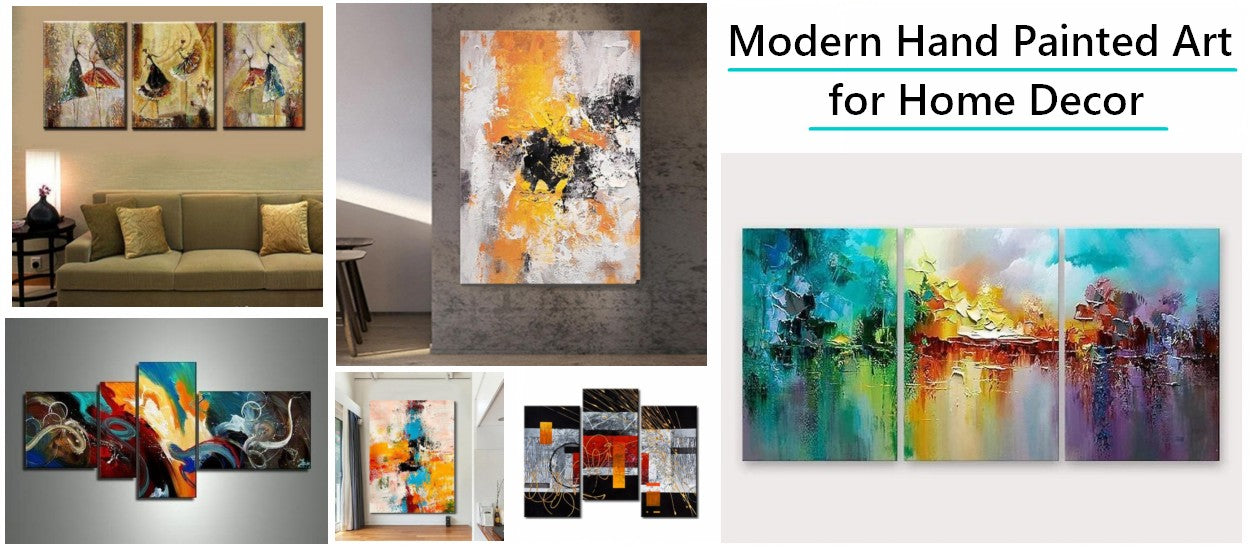 Large Paintings for Sale, Easy Abstract Painting Ideas for Dining Room ...