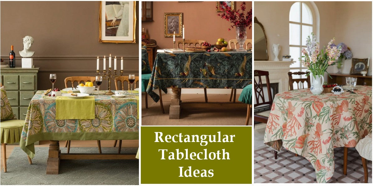 Rectangle Tablecloth for Dining Table, Large Square Tablecloth for Round Table, Large Modern Tablecloth Ideas for Dining Room, Farmhouse Table Cloth, Simple Modern Tablecloth for Oval Table, Table Covers for Coffee Tables, Flower Pattern Tablecloths