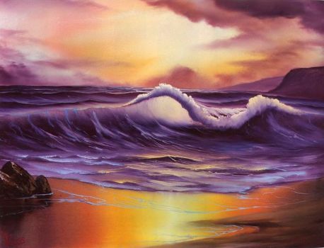 Easy Seascape Painting Ideas for Beginners, Big Wave Seascape Painting, Easy Acrylic Seascape Paintings, Easy Landscape Painting Ideas, Easy Acrylic Seascape Paintings, Simple Beautiful Seascape Canvas Paintings for Beginners