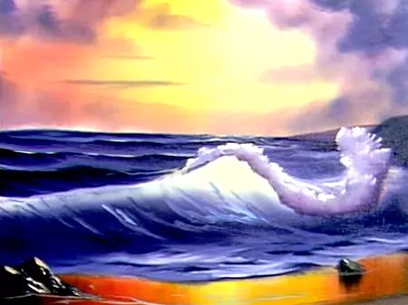 Easy Seascape Painting Ideas for Beginners, Big Wave Seascape Paintings, Easy Acrylic Seascape Paintings, Easy Landscape Painting Ideas, Easy Acrylic Seascape Paintings, Simple Beautiful Seascape Canvas Paintings for Beginners