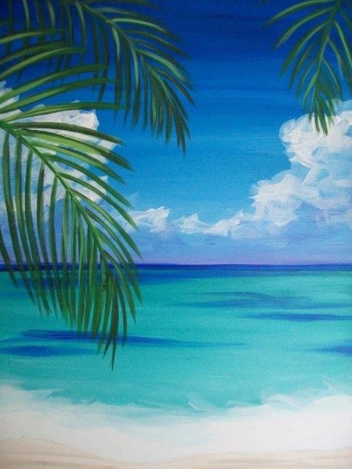 Easy Seascape Painting Ideas for Beginners, Beach Painting, Seashore Painting, Easy Acrylic Seascape Paintings, Easy Landscape Painting Ideas, Easy Acrylic Seascape Paintings, Simple Beautiful Seascape Canvas Paintings for Beginners