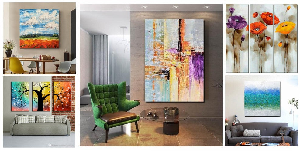 Simple Wall Art Ideas, Original Landscape Abstract Painting