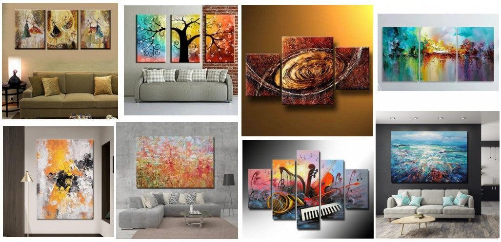 Large Acrylic Canvas Paintings, Modern Abstract Canvas Wall Art Ideas ...