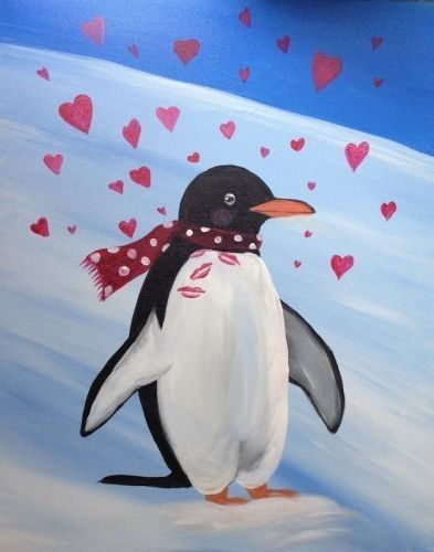 Cute Animal Painting Ideas, Penguin Painting, Easy Cartoon Painting Ideas for Kids, Simple DIY Acrylic Painting Ideas for Kids, Easy Abstract Canvas Paintings, Easy Painting Ideas for Beginners 