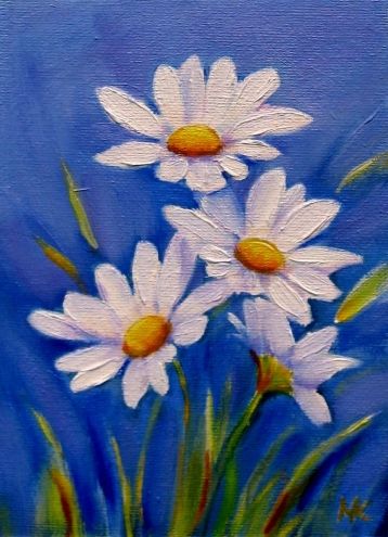 Simple Abstract Flower Art, Easy Acrylic Flower Paintings, Simple Flower Painting Ideas for Kids, Easy Flower Painting Ideas for Beginners, Easy Flower Canvas Paintings