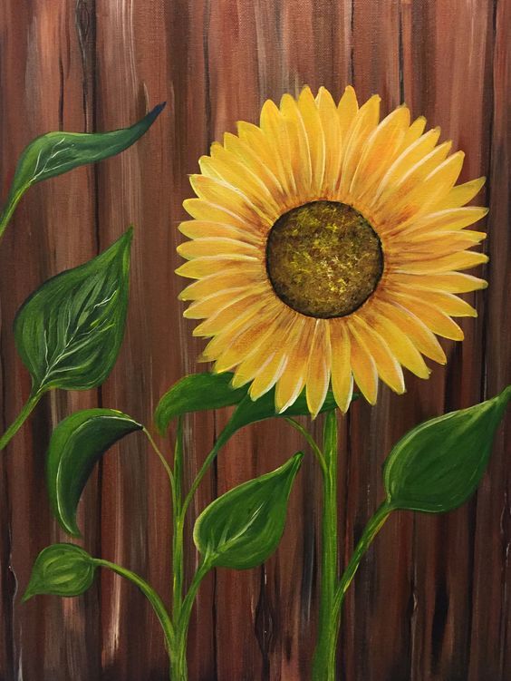Sunflower Paintings, Easy Flower Painting Ideas for Beginners, Easy Acrylic Flower Paintings, Simple Flower Painting Ideas for Kids, Easy Flower Canvas Paintings, Simple Abstract Flower Art