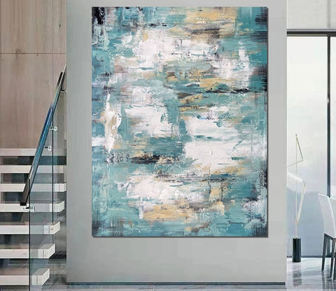 Living Room Abstract Paintings, Hand Painted Canvas Paintings