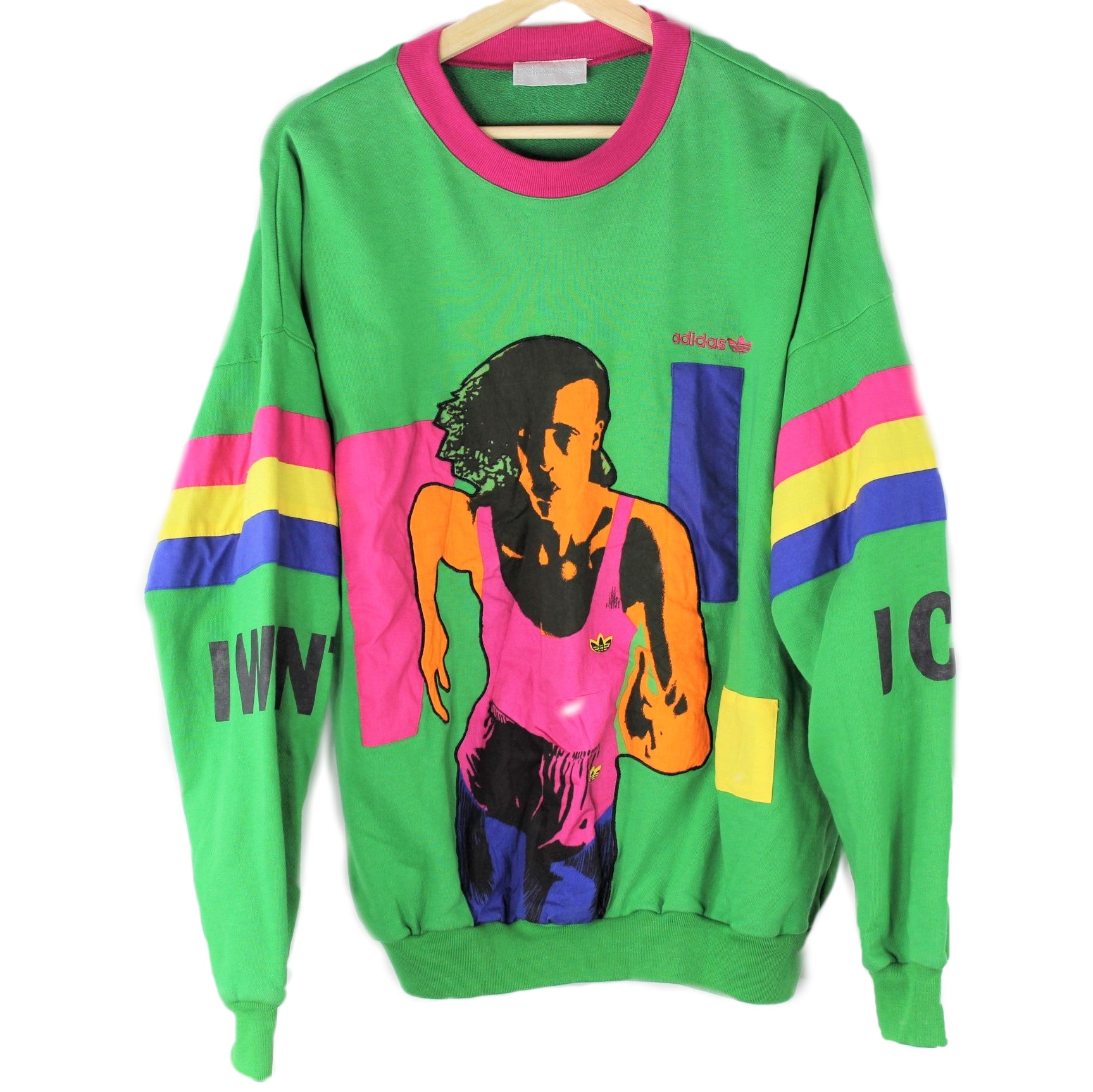 adidas colorblock crew neck sweatshirt