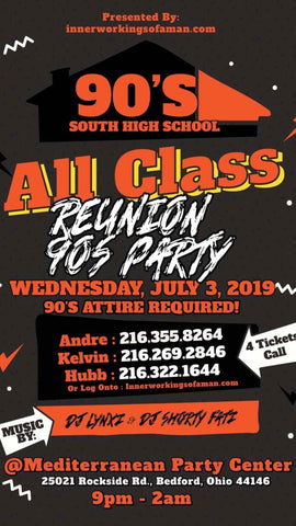 90'S ALL YEAR REUNION PARTY SOUTH HIGH