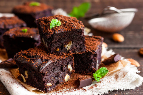 Veganer Protein-Brownie