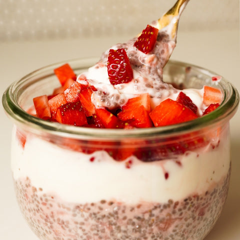 Erdbeeren Chia Joghurt