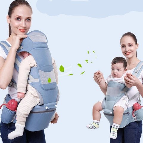 Couleur Gris Porte-bébé multifonctionnel réglable, sac à dos