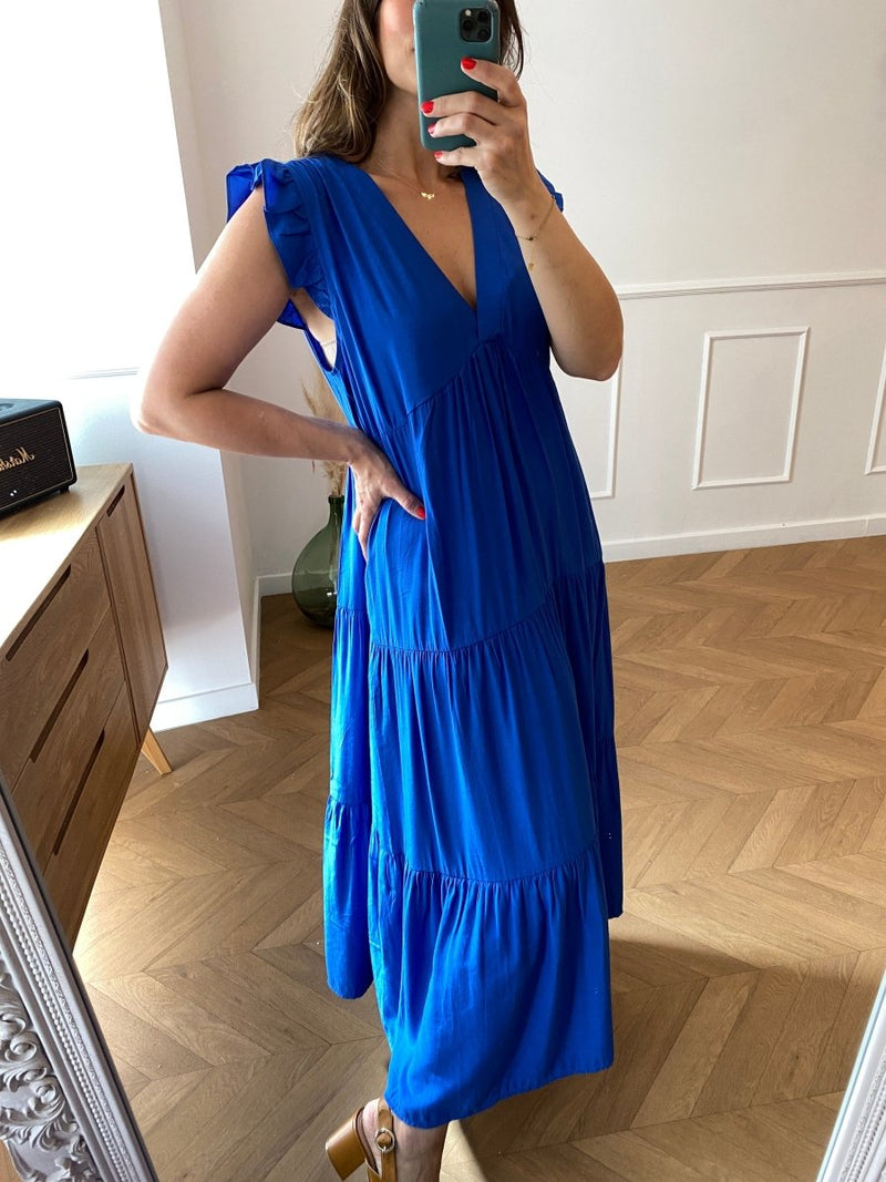 Long sleeveless blue dress Ycoo Paris – Loëla
