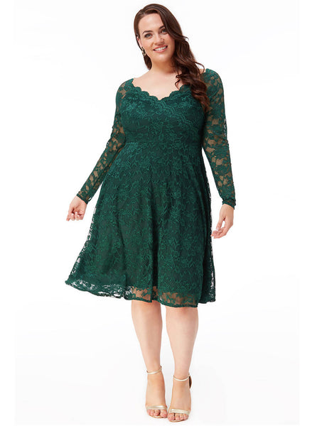 Wholesale Plus Size Dresses | Lace Party Dress by Goddiva