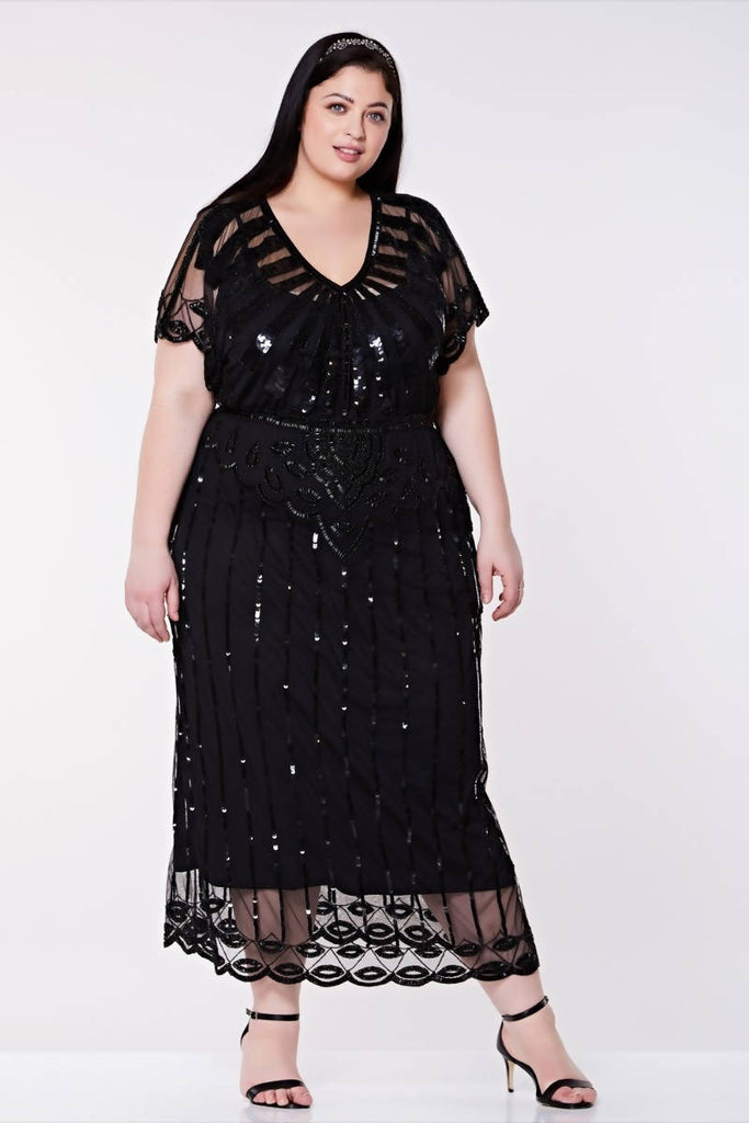 angelina embellished maxi dress