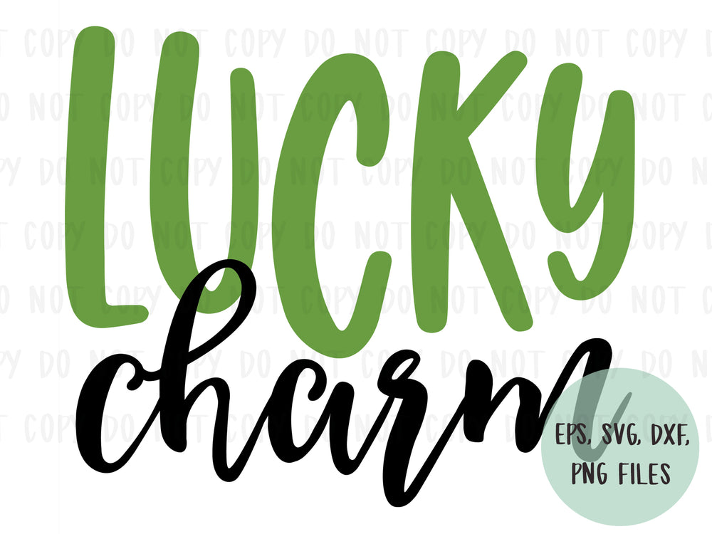 Download Lucky Charm Design File Dxf Eps Png Svg Perfect For Vinyl Shirt Howdoesshe