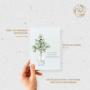 Box Set "A Merry Little Christmas" Holiday Greeting Card - Paper Baristas - Little House Box Set