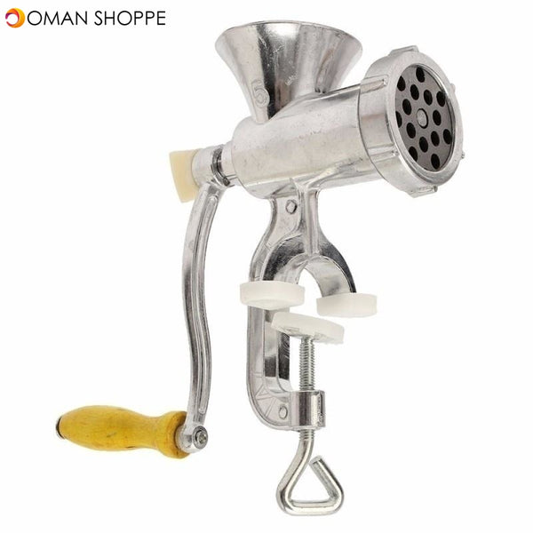 Manual Meat Grinder Multipurpose Aluminum Alloy Mincer Removable Hand Crank  Tool Enema machine For Home Kitchen