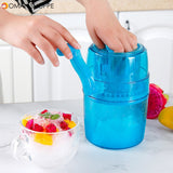 Portable Hand DIY Ice Shaver Crusher Shredding Machine Manual Snow Cone Maker