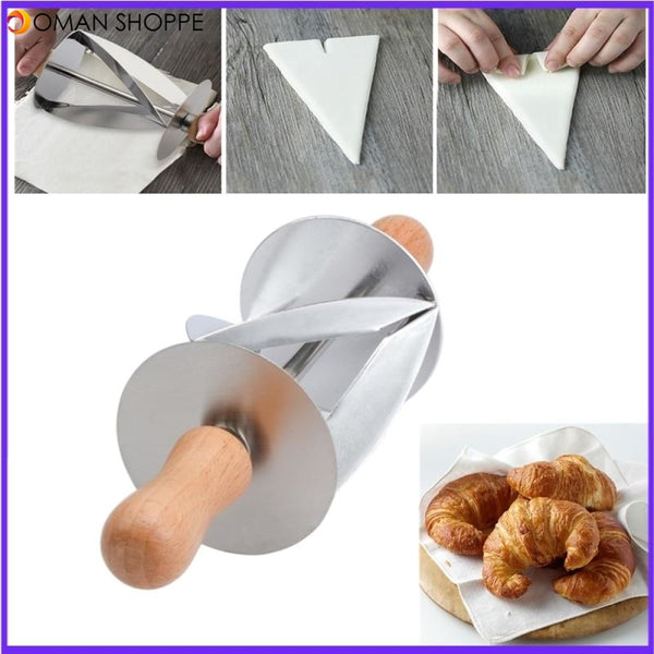 1pc New Plastic Croissant Cutters Bread Line Mould Making Dough Pastry  Pastry Supplies Bread Baking Tool Plastic Kitchen Gadgets