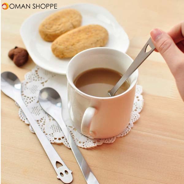 Honana Stainless Steel Long Handle Coffee Milk Mixing Spoon Scoop Cutlery