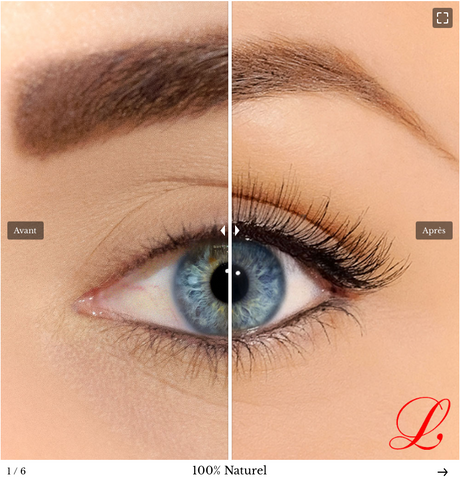 Before / After false magnetic eyelashes