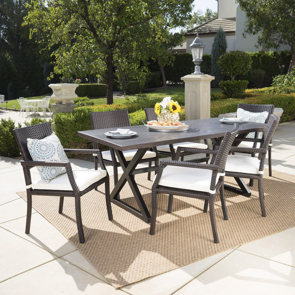 Aluminum 7 Piece Outdoor Dining Set Photos