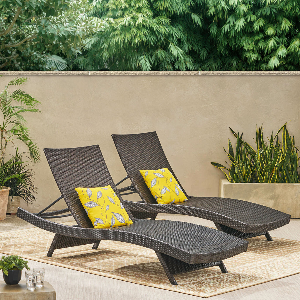 lakeport outdoor adjustable chaise lounge chair