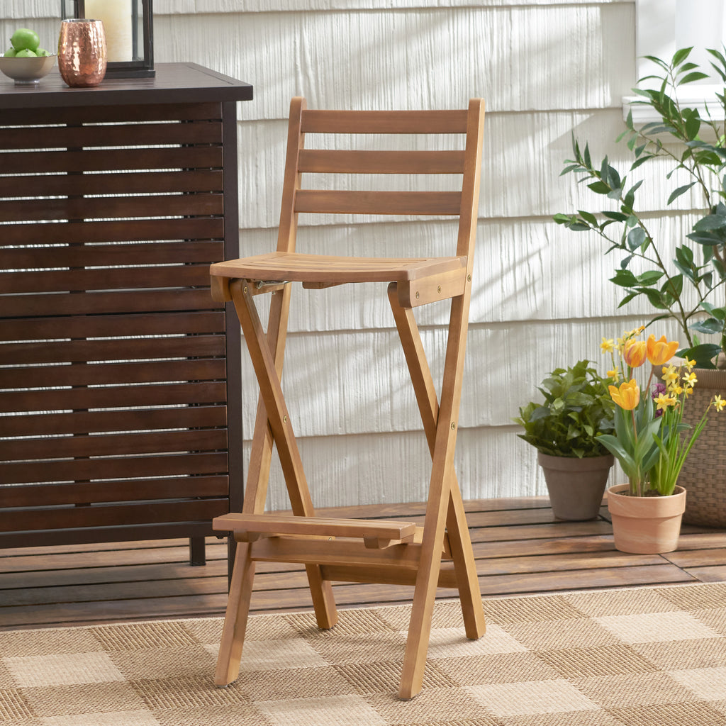 wooden bar stools for garden