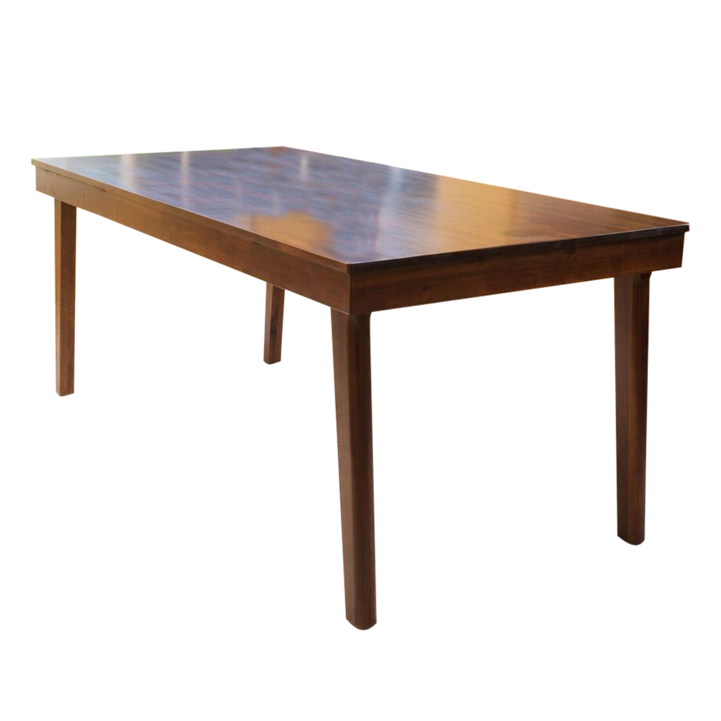 Adash Contemporary Mahogany Wood Dining Table Default Title