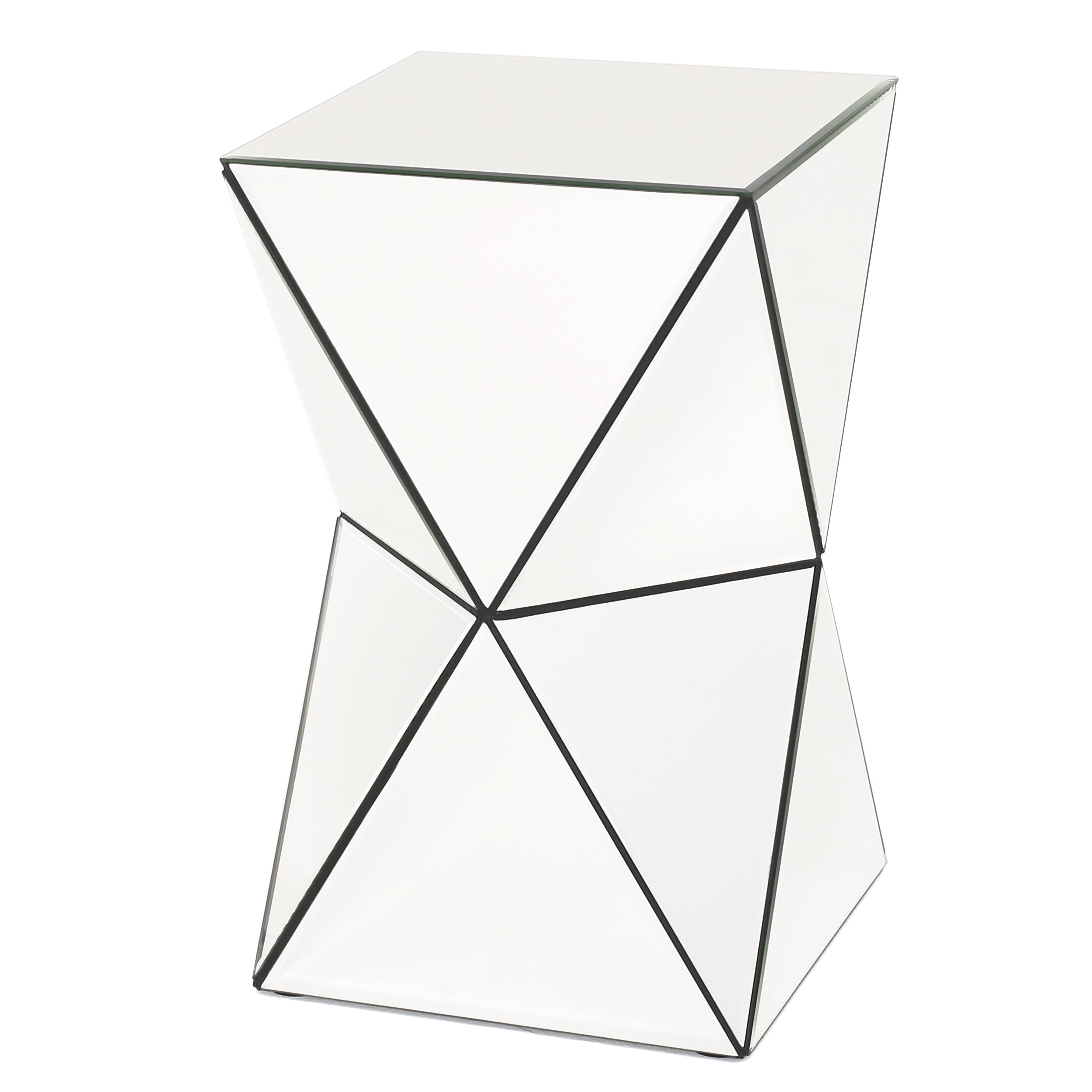 Aedon Mirrored Side Table Default Title