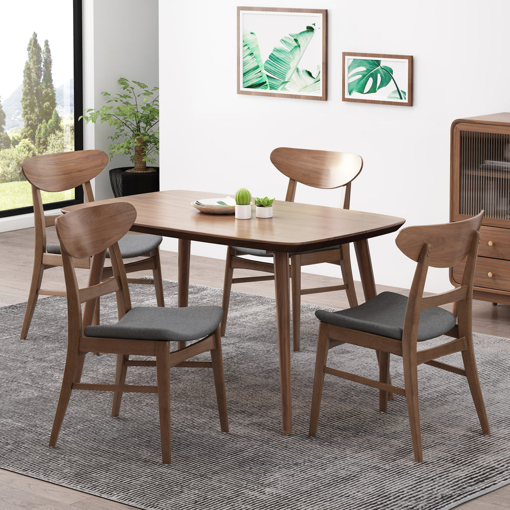 isador midcentury modern dining chairs set of 4 – gdfstudio