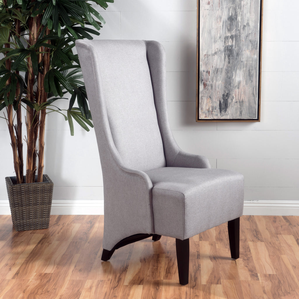 Sheldon Traditional Design High Back Fabric Dining Chair – GDF Studio