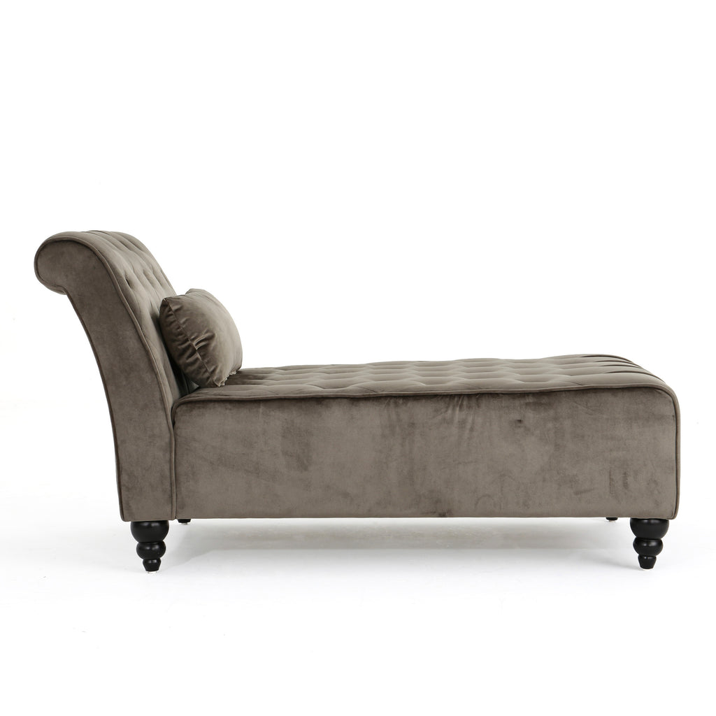 gdf studio rafaela tufted new velvet chaise lounge