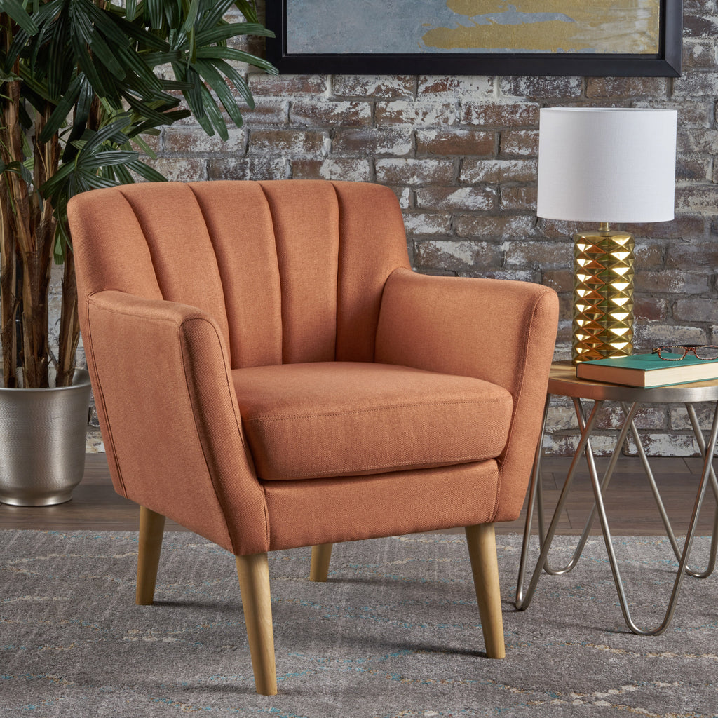 Madelyn Mid Century Modern Fabric Club Chair – GDF Studio