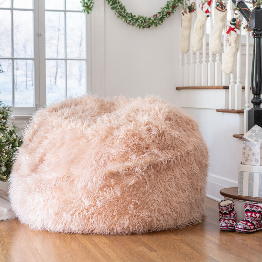 Lycus Faux Fur Bean Bag Chair Gdf Studio