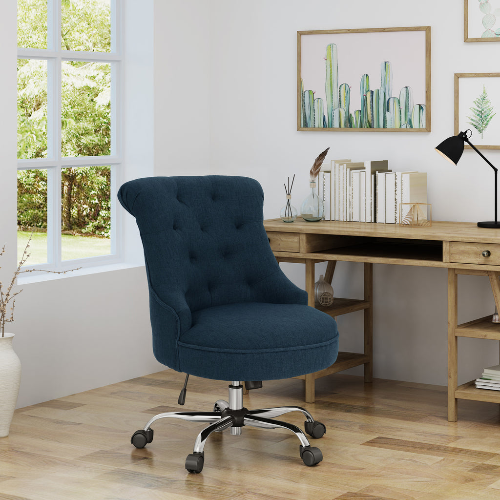 Tyesha Home Office Fabric Desk Chair Gdf Studio