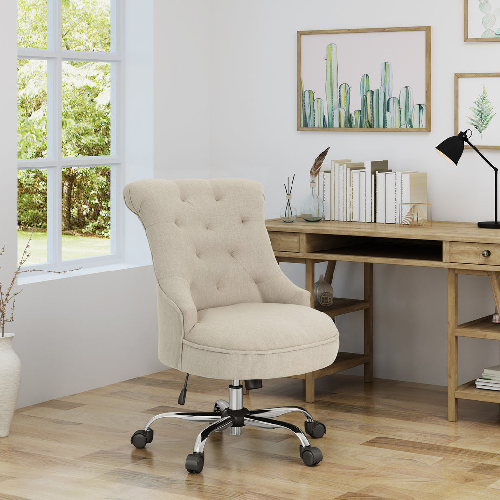 Tyesha Home Office Fabric Desk Chair Gdf Studio
