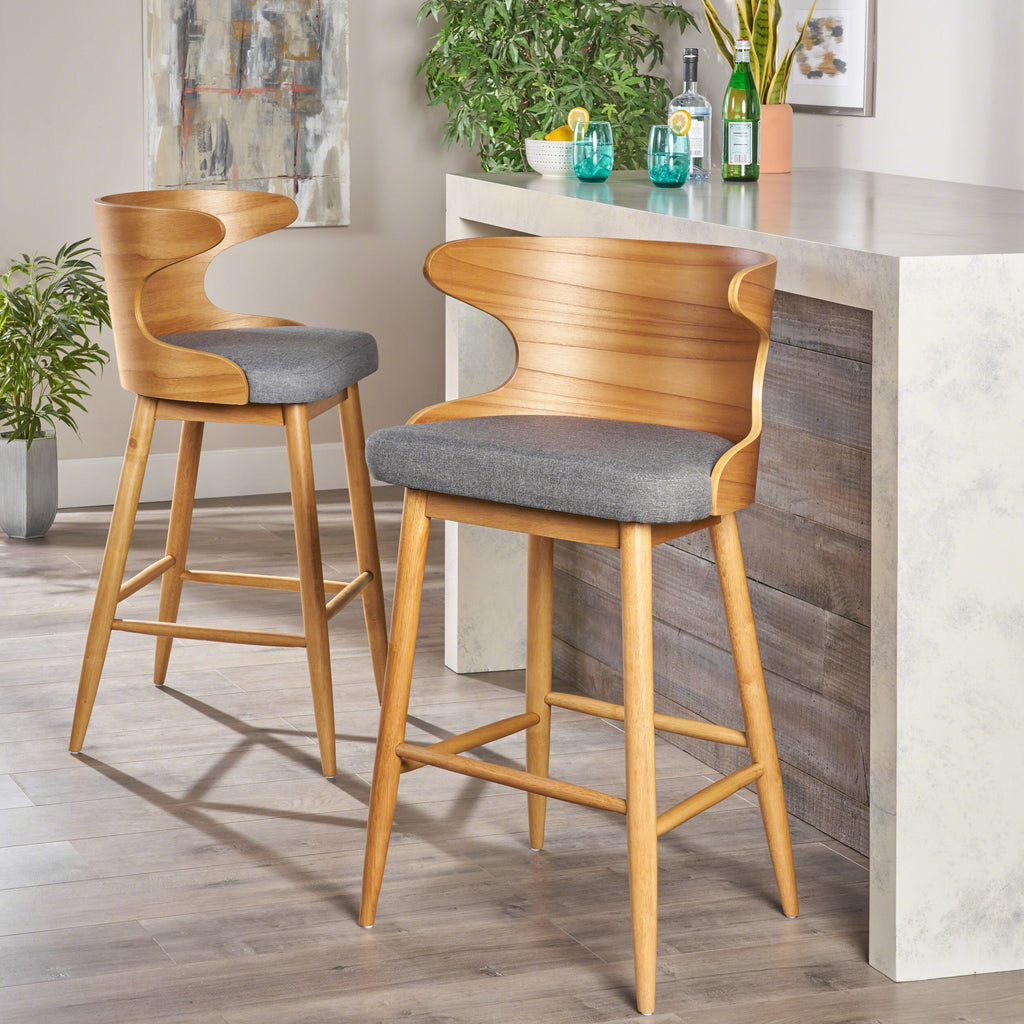 fabric bar stools with backs and arms
