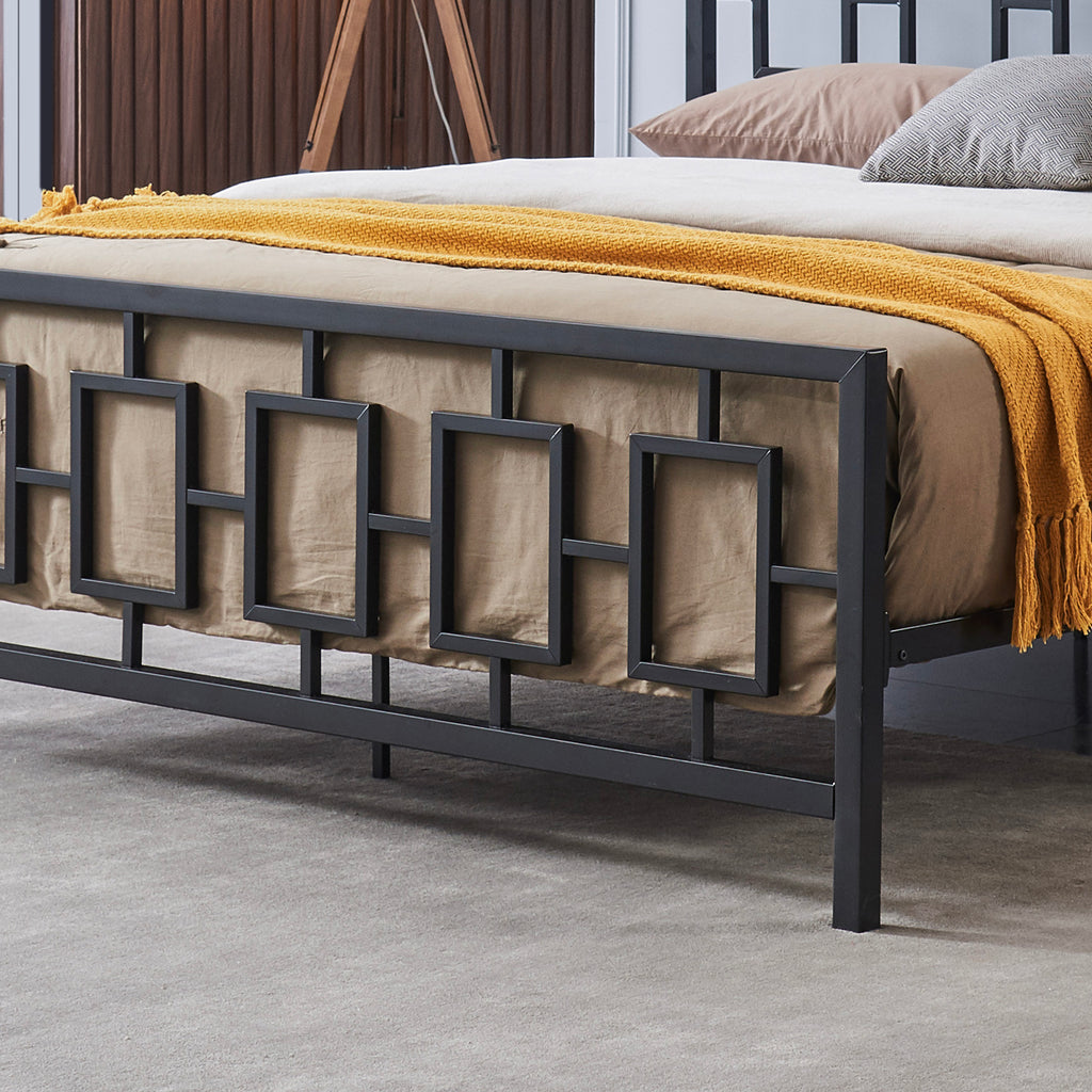 Dawn Modern Iron King Bed Frame Gdfstudio