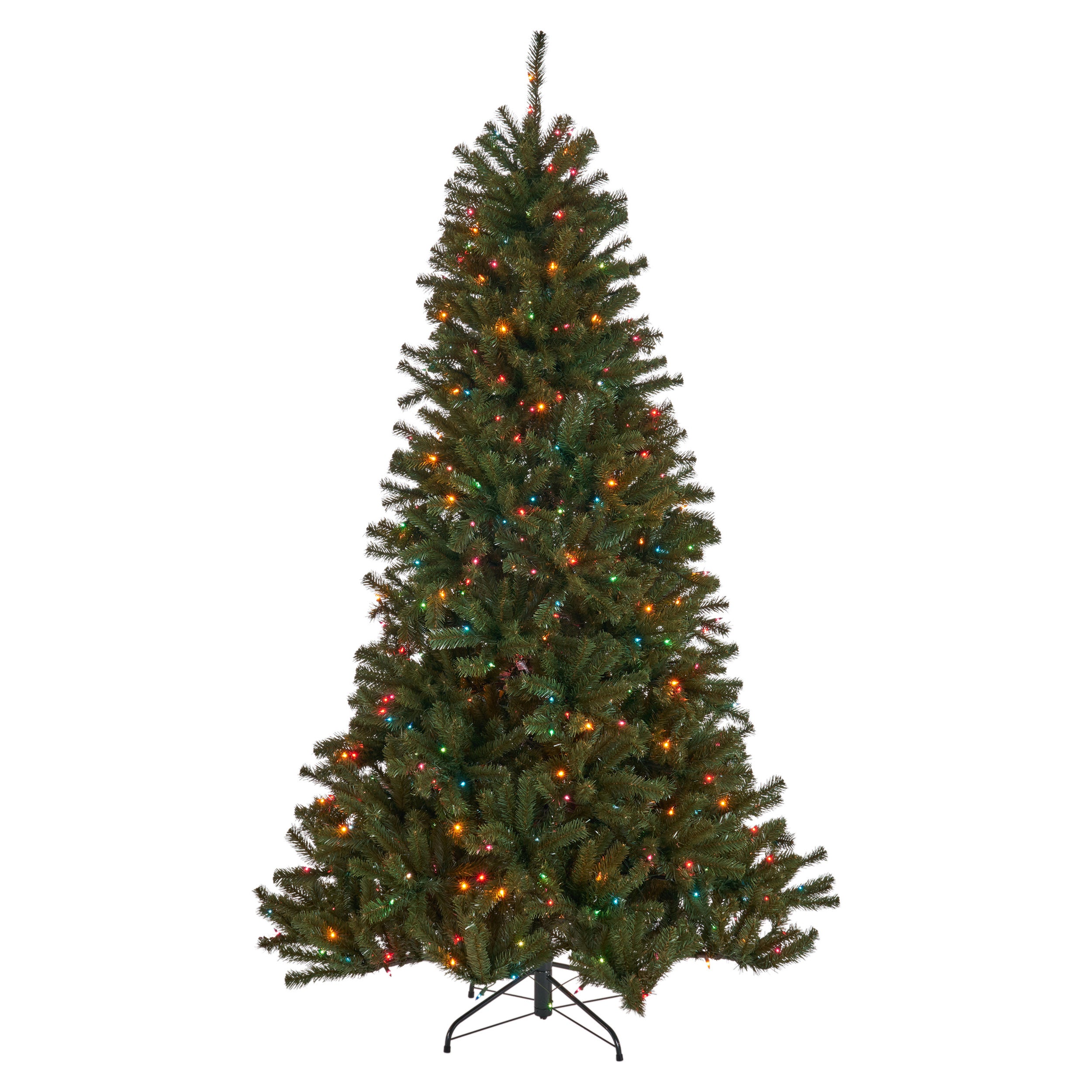 45 foot Noble Fir Hinged Artificial Christmas Tree Multicolor Light