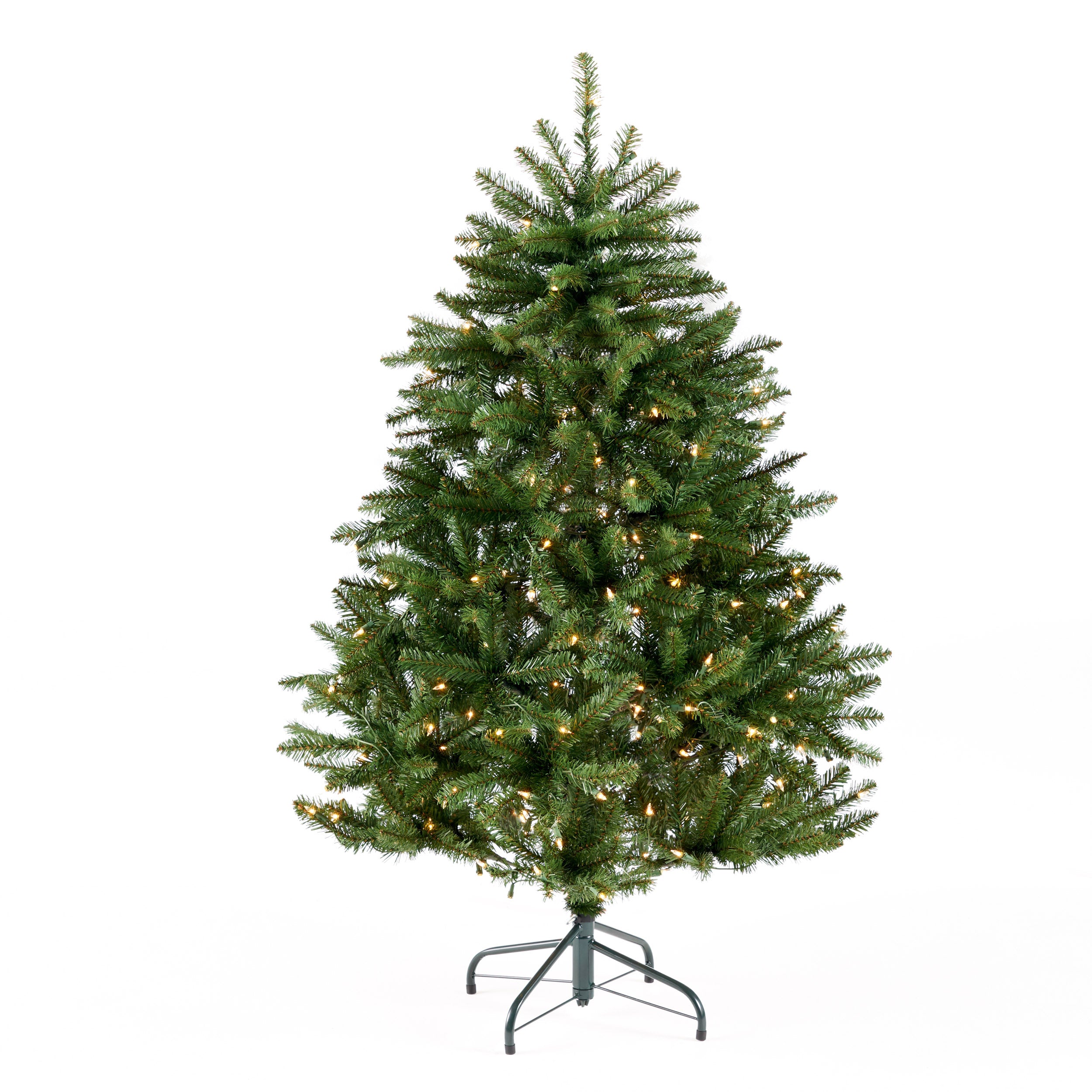 45 foot Norway Spruce Hinged Artificial Christmas Tree Multi Colored String Light