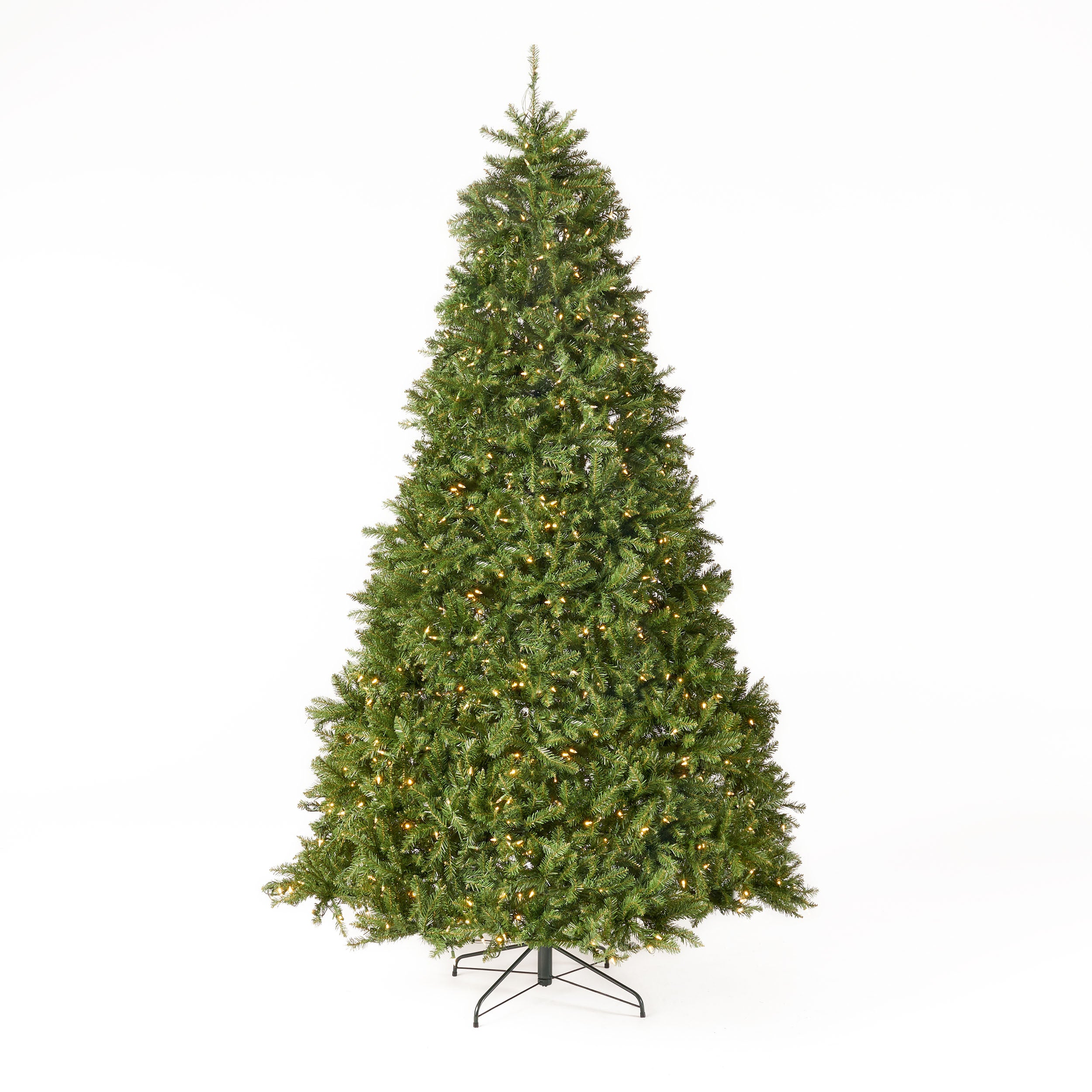 9 foot Fraser Fir Pre Lit Clear LED Hinged Artificial Christmas Tree