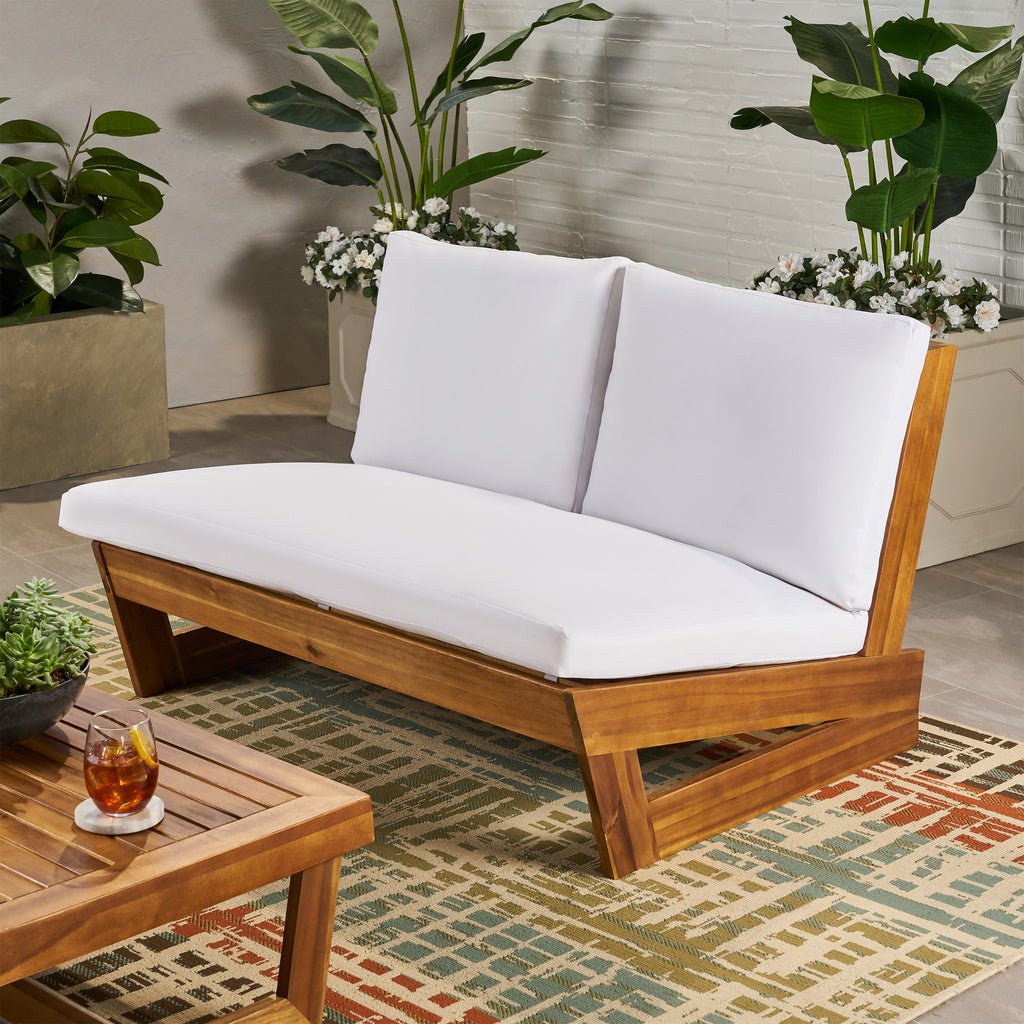 acacia outdoor loveseat