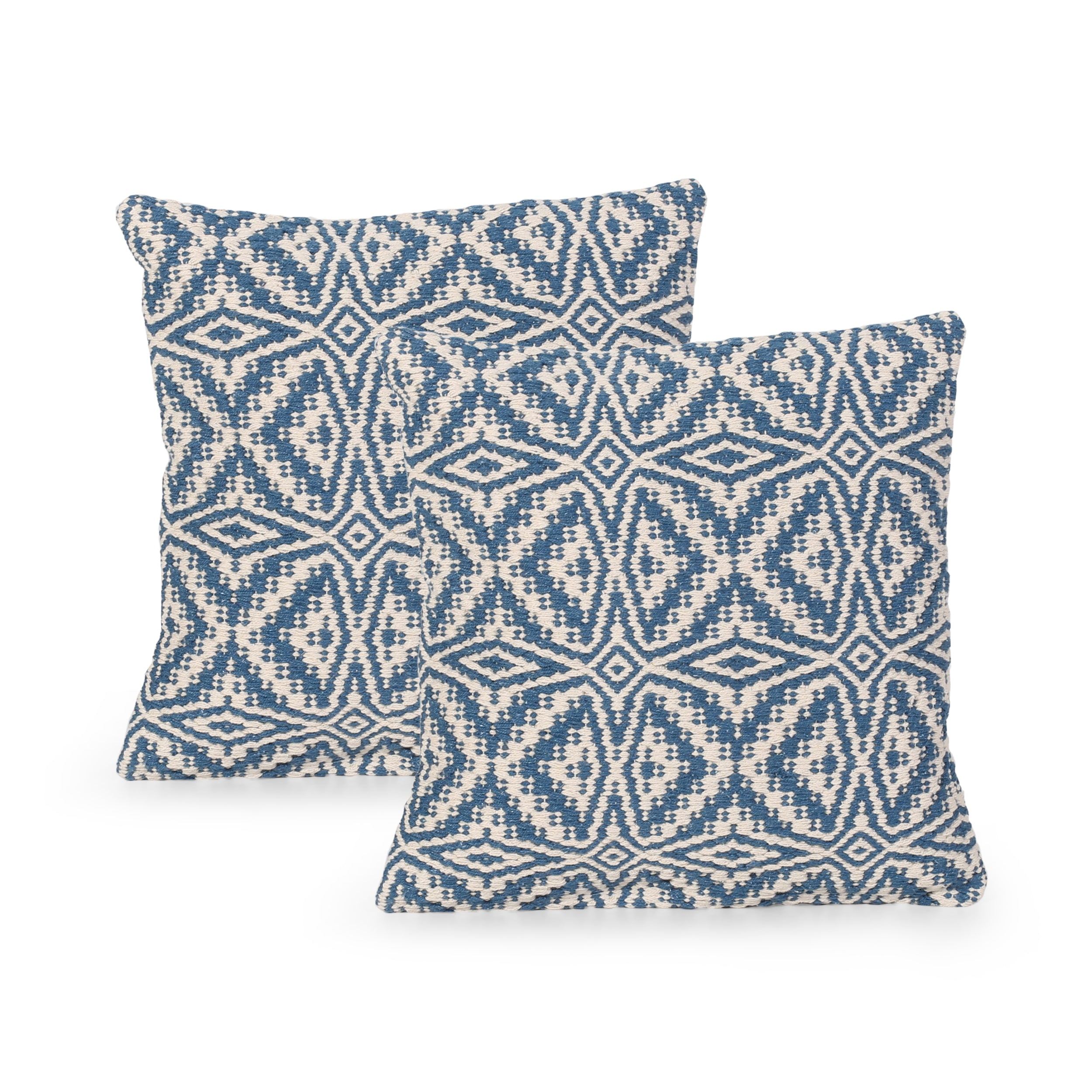 Aabidah Boho Cotton Throw Pillow Set of 2 Default Title