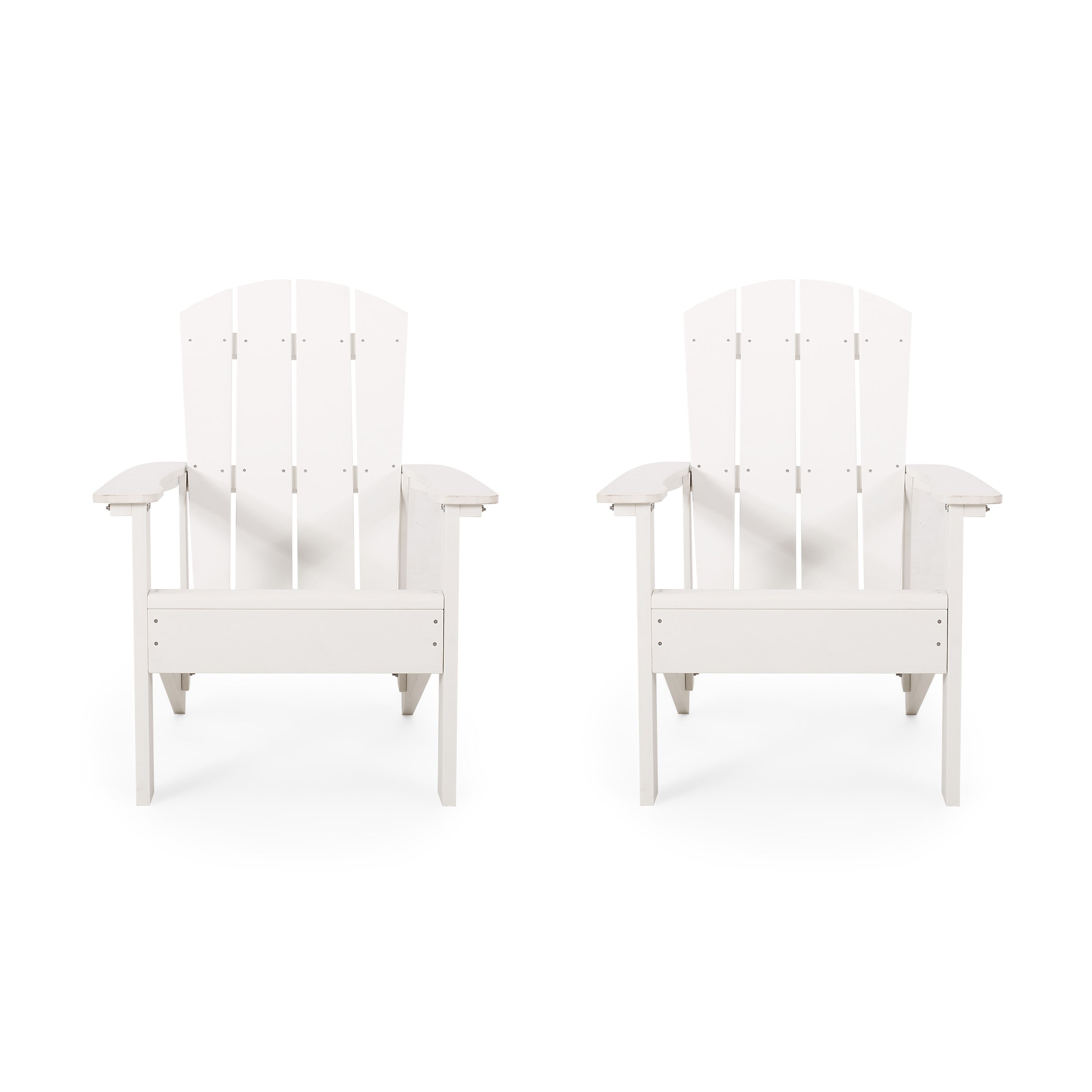 Anastasija Outdoor Adirondack Chairs Set of 2 Black