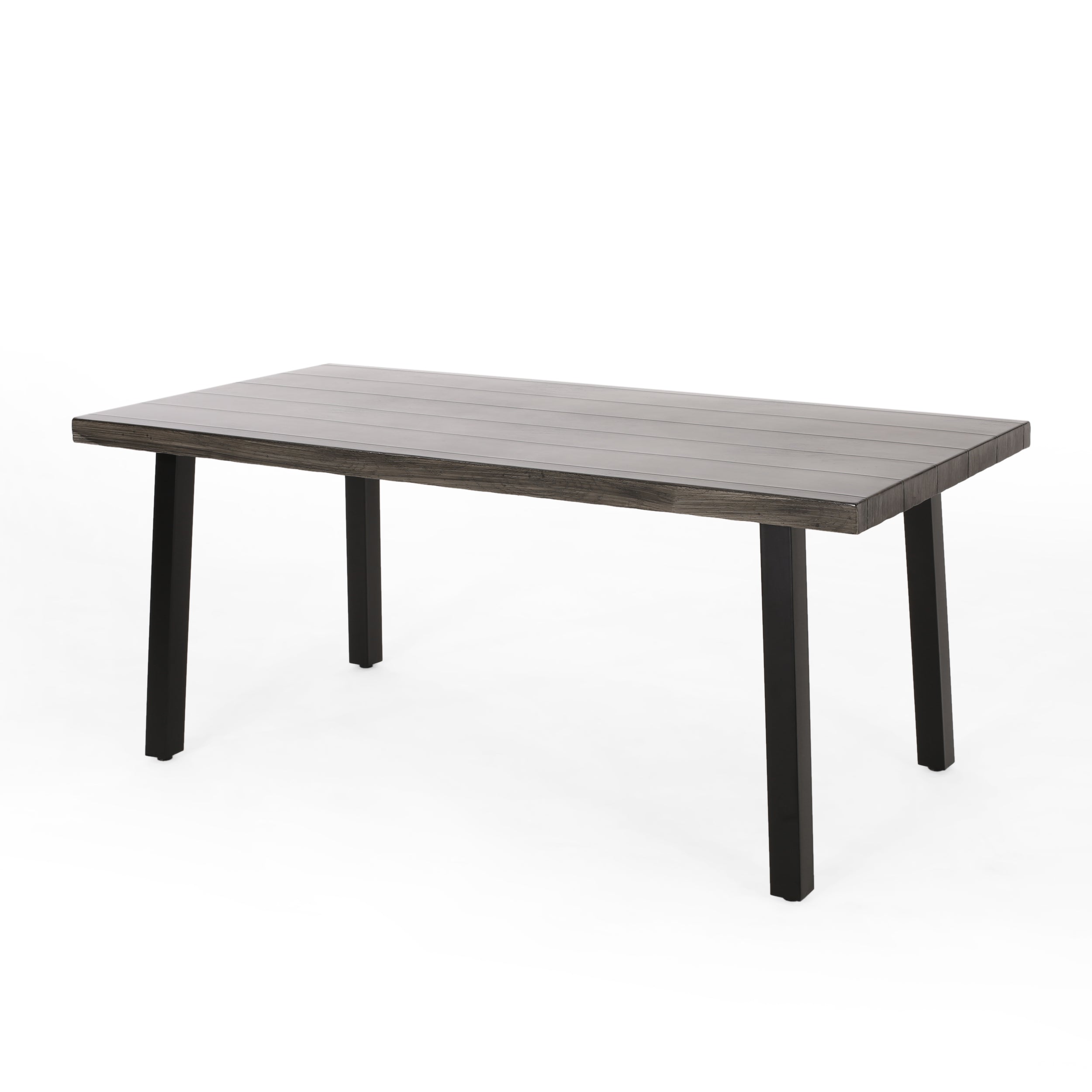Altair Outdoor Modern Industrial Aluminum Dining Table Default Title