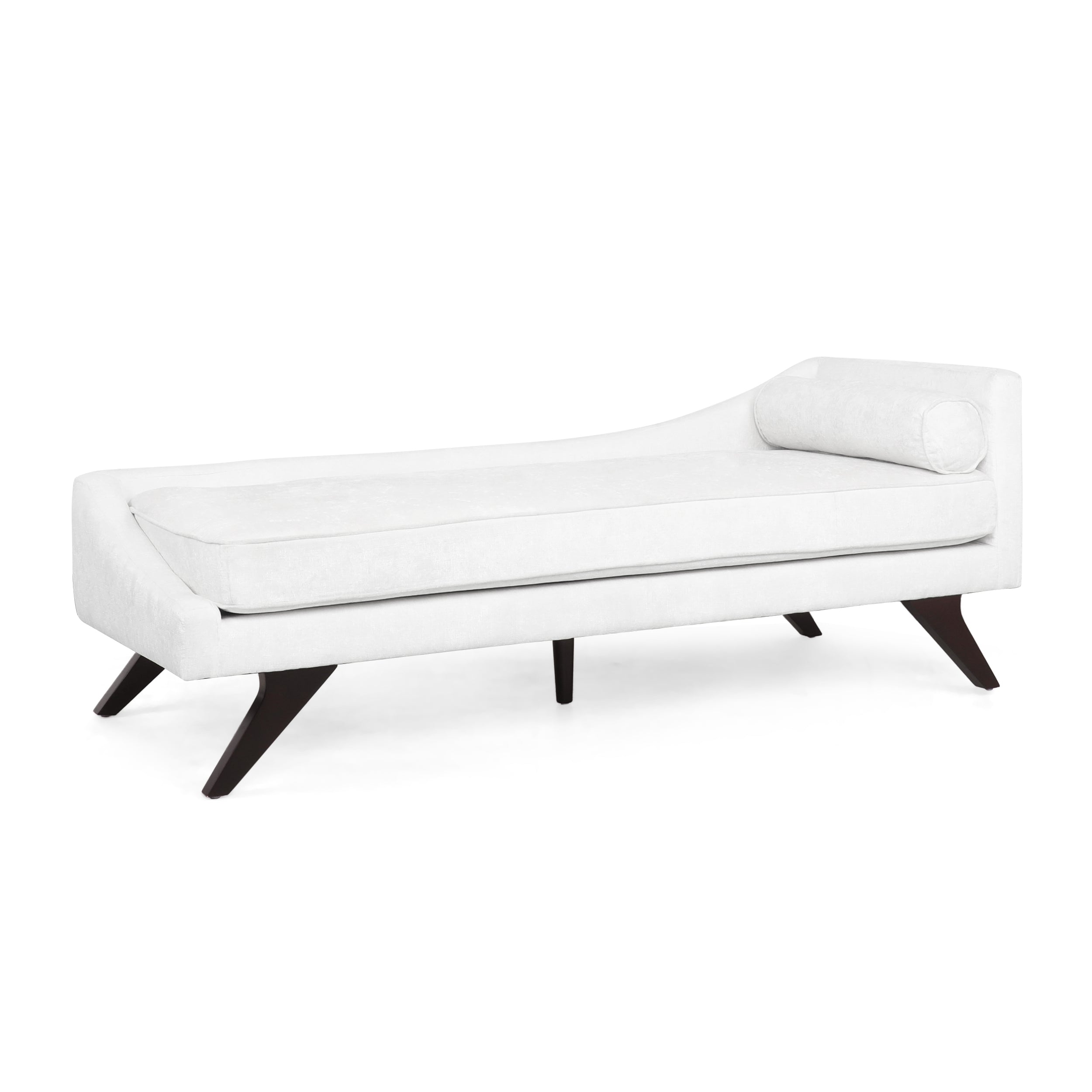 Alphonso Mid Century Modern Fabric Chaise Lounge