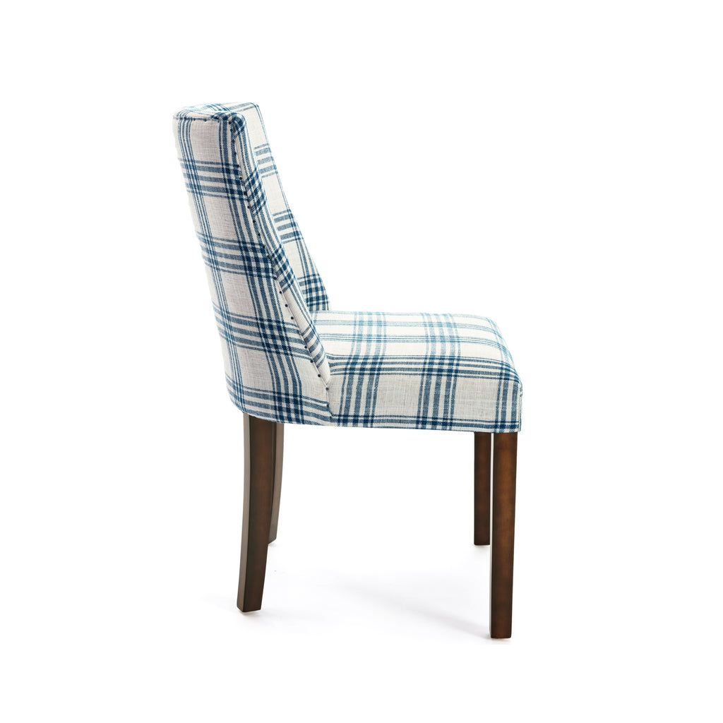 tartan upholstered dining chairs